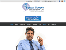 Tablet Screenshot of bengalspeech.com